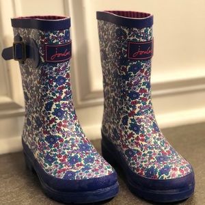 Size 12 toddler girl Joules Rainboots